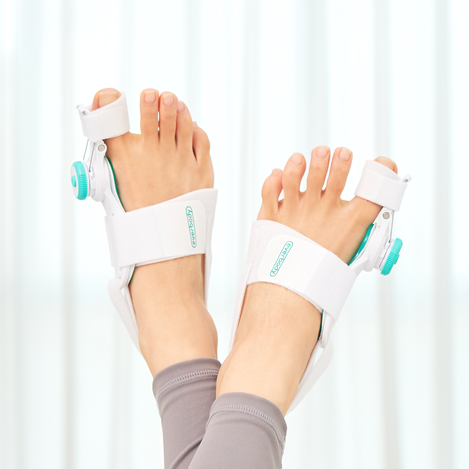 [1+1] 에버바디 무지외반증 교정기 PRO 1등급 의료기기 엄지 휨 발가락 교정 + 케어밴드 증정