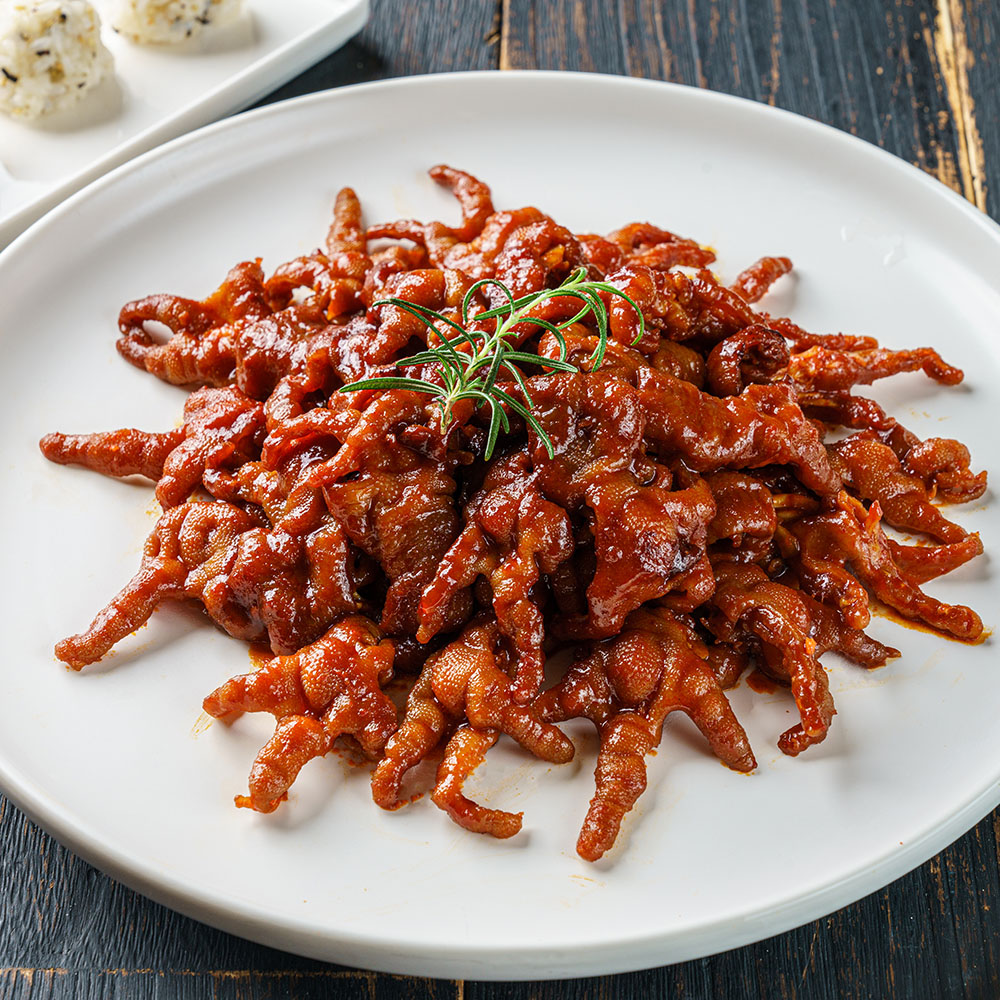 다인꼬꼬댁이 무뼈 양념닭발 500g 무뼈 국물 캠핑음식