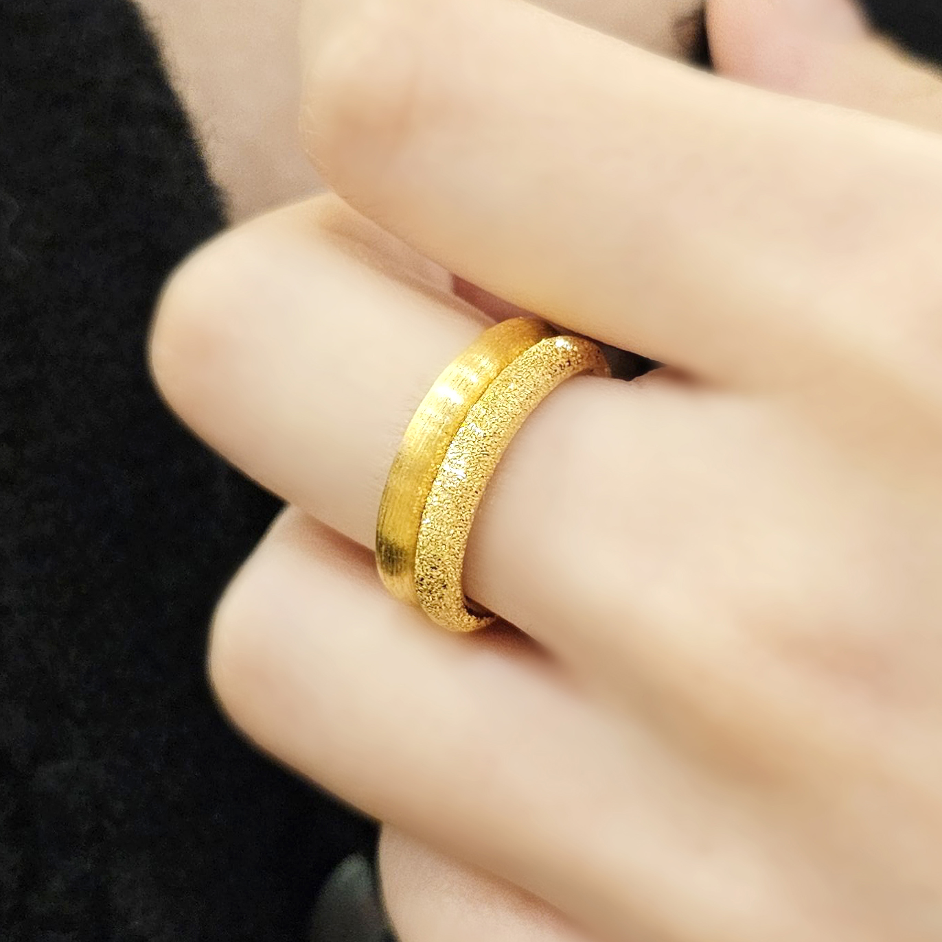 24k 엥게이지 금 쌍가락지 여자 순금반지