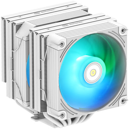 3RSYS Socoool RC1900 ARGB 솔더링 듀얼타워 공랭 CPU 쿨러 (WHITE)