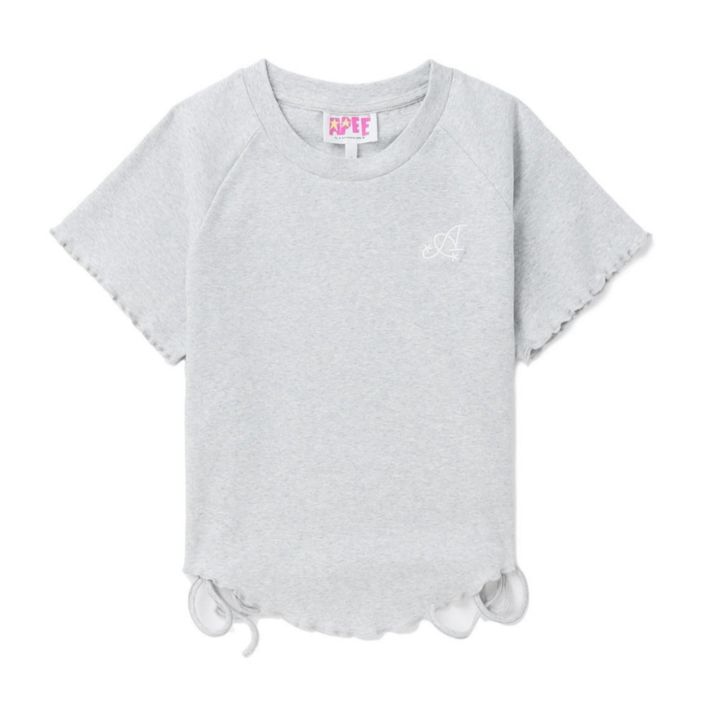 베이프 우먼즈 반팔티 SELF TIE RAGLAN TOP CK20-209-017 - 상품 이미지