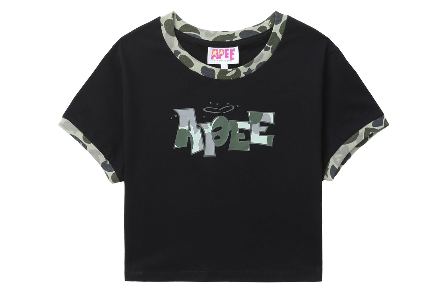 베이프 우먼즈 반팔티 LOGO PRINTED CROP TOP CK20-209-001 - 상세 이미지 2