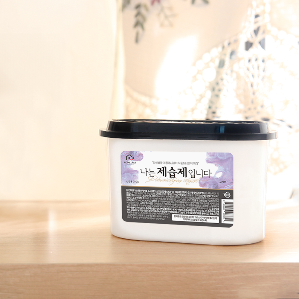 홈트너 제습제 옷장제습제 습기제거제 선반형 570ml 250g, 12개