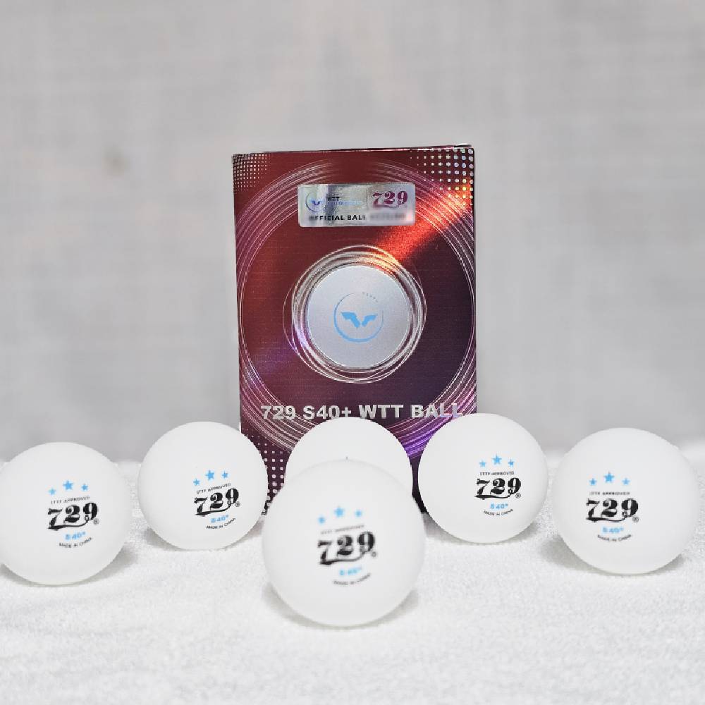 오리지널 729 우정 흰색 대회용 신소재 플라스틱 WTT 특수 전문가수준 대회 탁구공 6볼x2개 이미지 6