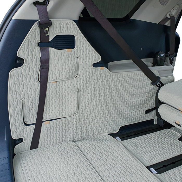 카프트 4세대 카니발 KA4 페이스리프트 리노 가죽 트렁크사이드커버 스크래치방지 용품 9인승