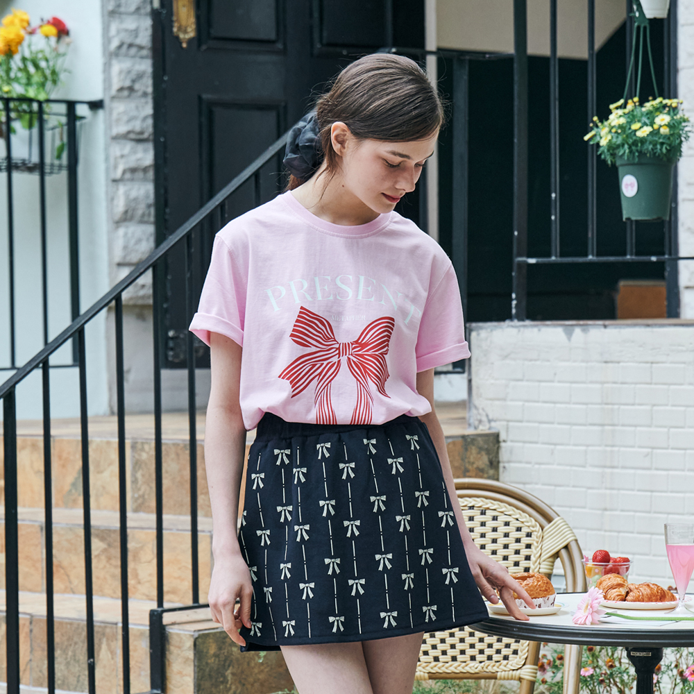 [메타퍼] 여성 여름 티셔츠 여성 반팔티 선물 핑크