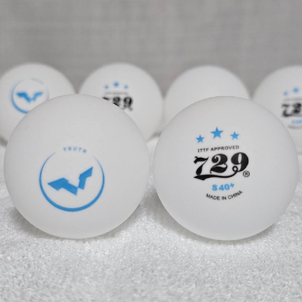 오리지널 729 우정 흰색 대회용 신소재 플라스틱 WTT 특수 전문가수준 대회 탁구공 6볼x2개 이미지 7
