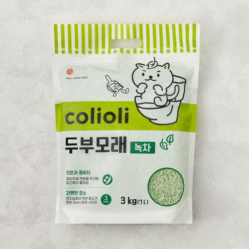 콜리올리 두부모래 (녹차) 7L(3KG) : 콜리올리 공식스토어