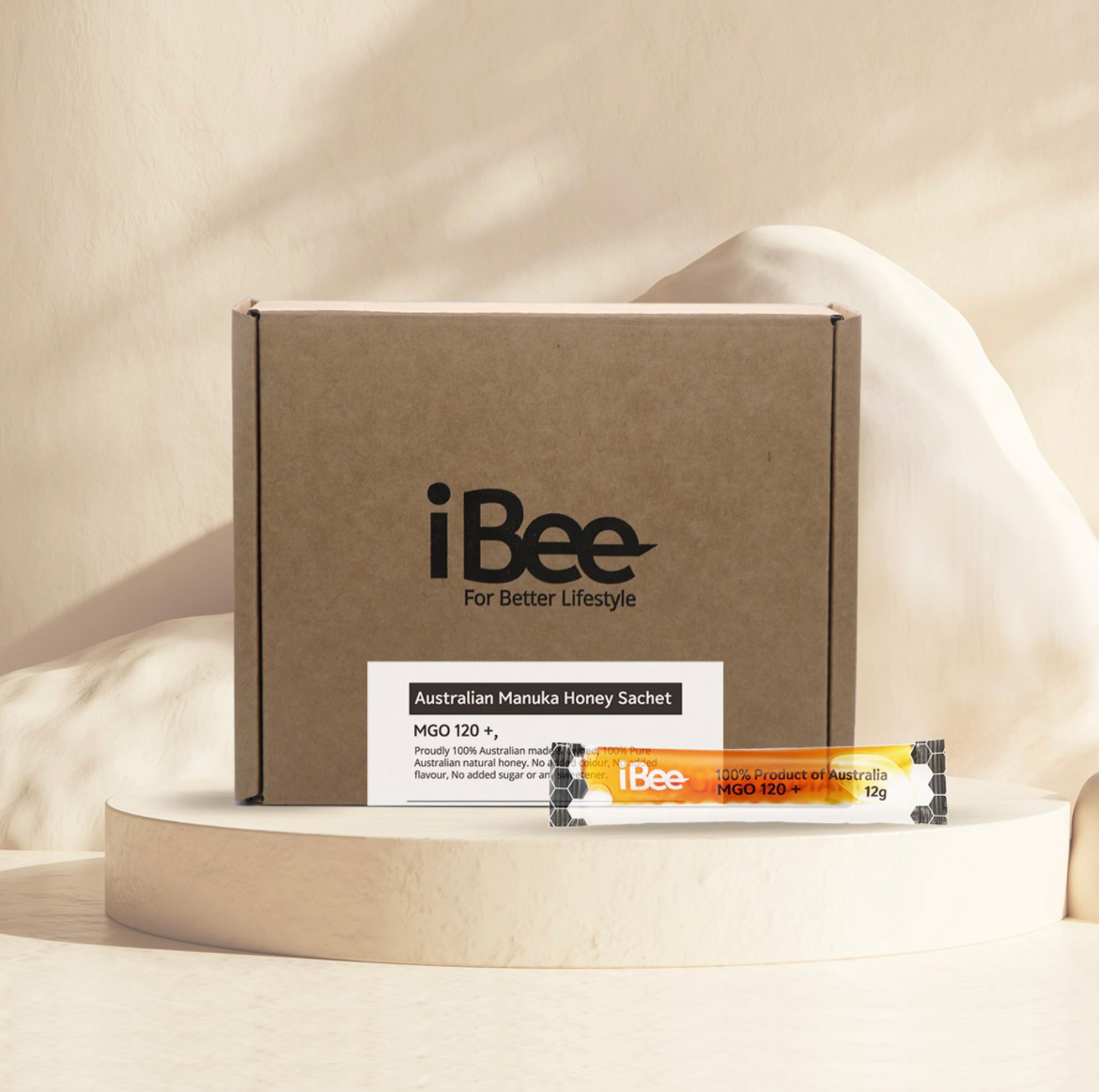iBEE 아이비 호주 마누카허니 스틱 MGO120+ / 12g x 30포 - 상품 이미지