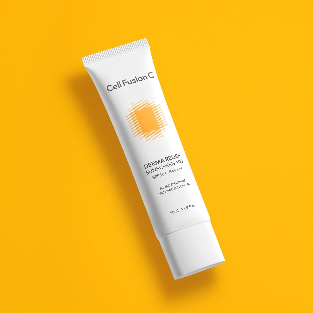 셀퓨전씨 더마 릴리프 썬스크린 50ml / 온가족 데일리 저자극 마일드 무기자차 선크림 이미지 2
