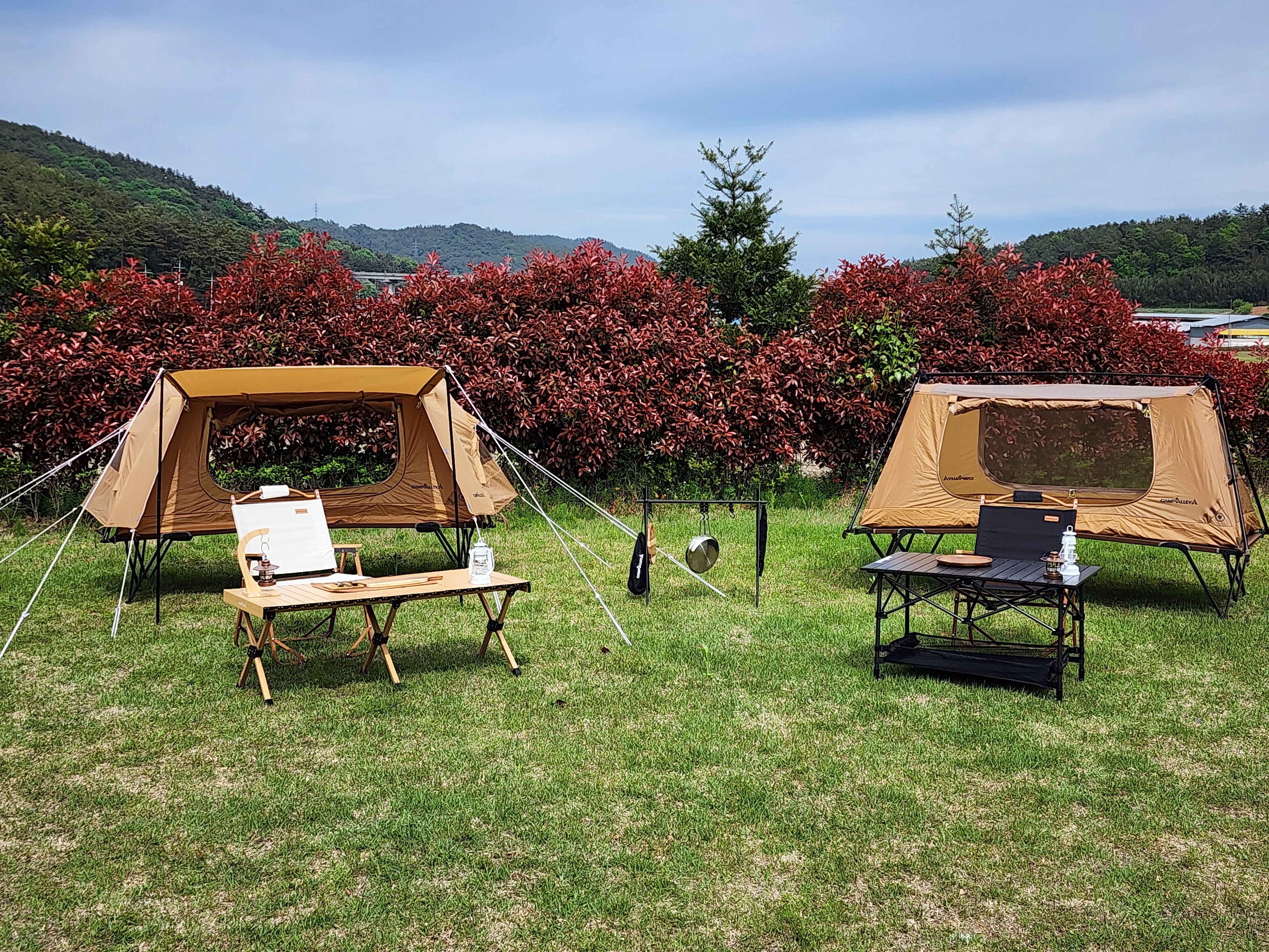 이지코트텐트 야전침대 원터치 오토 1인용 낚시텐트