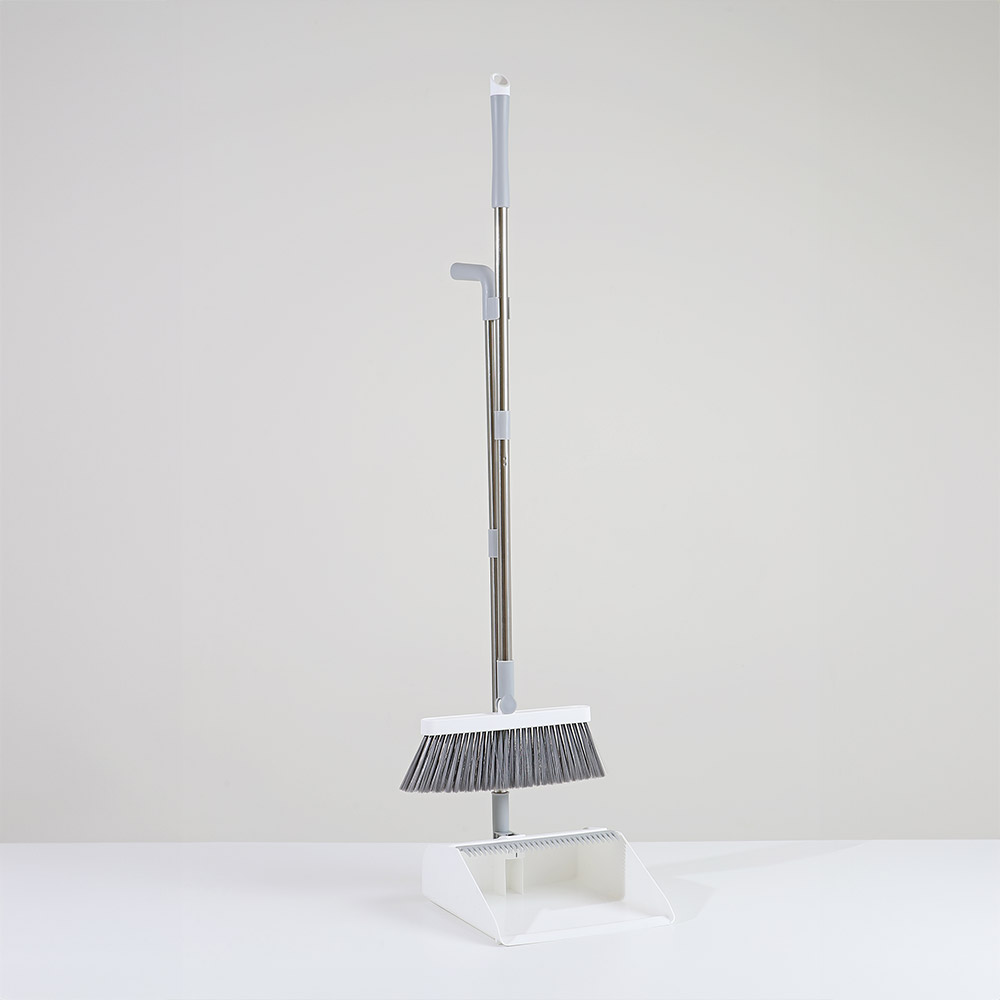 크린리빙 빗자루 쓰레받기 세트 일체형 사무실 미용실 청소용품