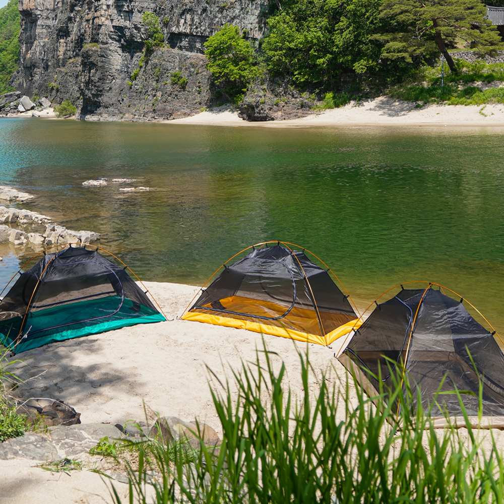 시에나 백패킹텐트 경량 돔텐트 메쉬타입 비박 솔캠 플라이포함