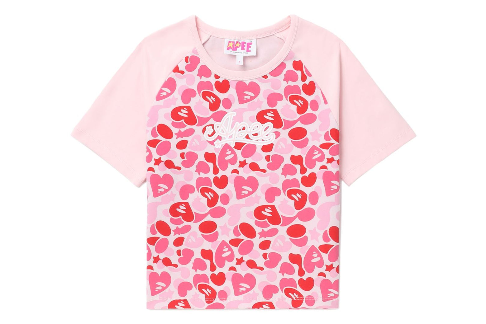 베이프 우먼즈 반팔티 GRAPHIC CROP RAGLAN CK20-209-004 - 상세 이미지 2