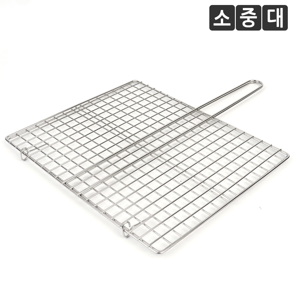 접석쇠 양면 석쇠 미니 손잡이 석쇠판 구이용 - 상세 이미지 2
