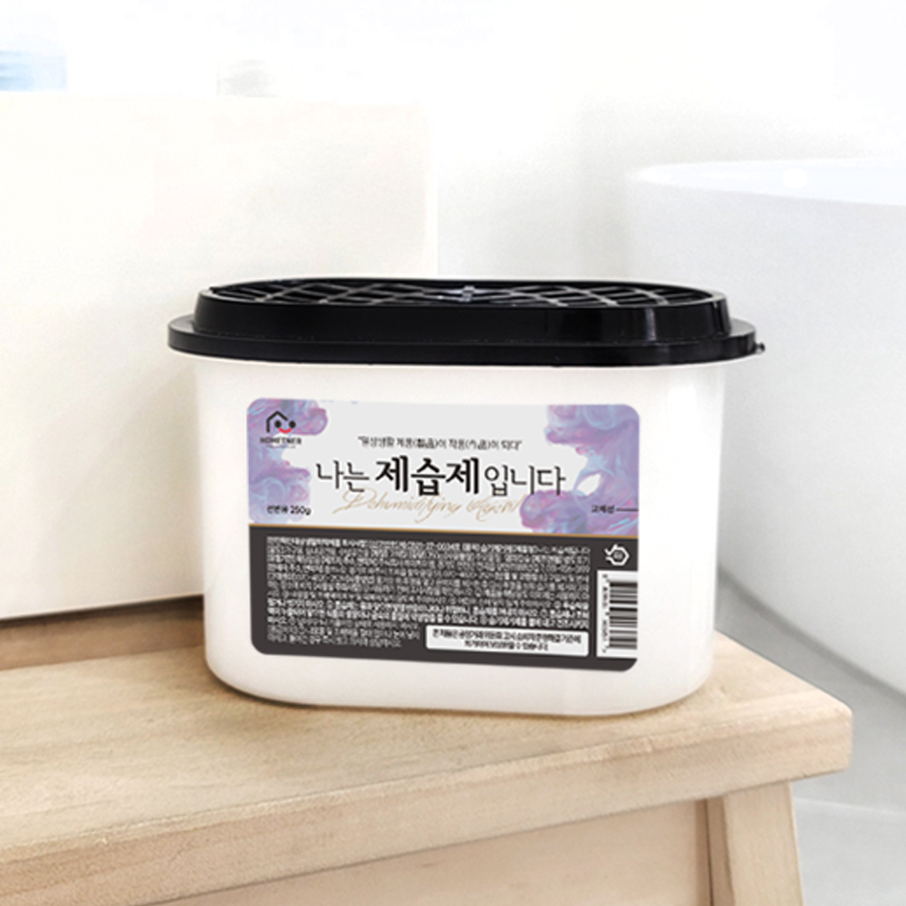 홈트너 제습제 옷장제습제 습기제거제 선반형 570ml 250g, 12개