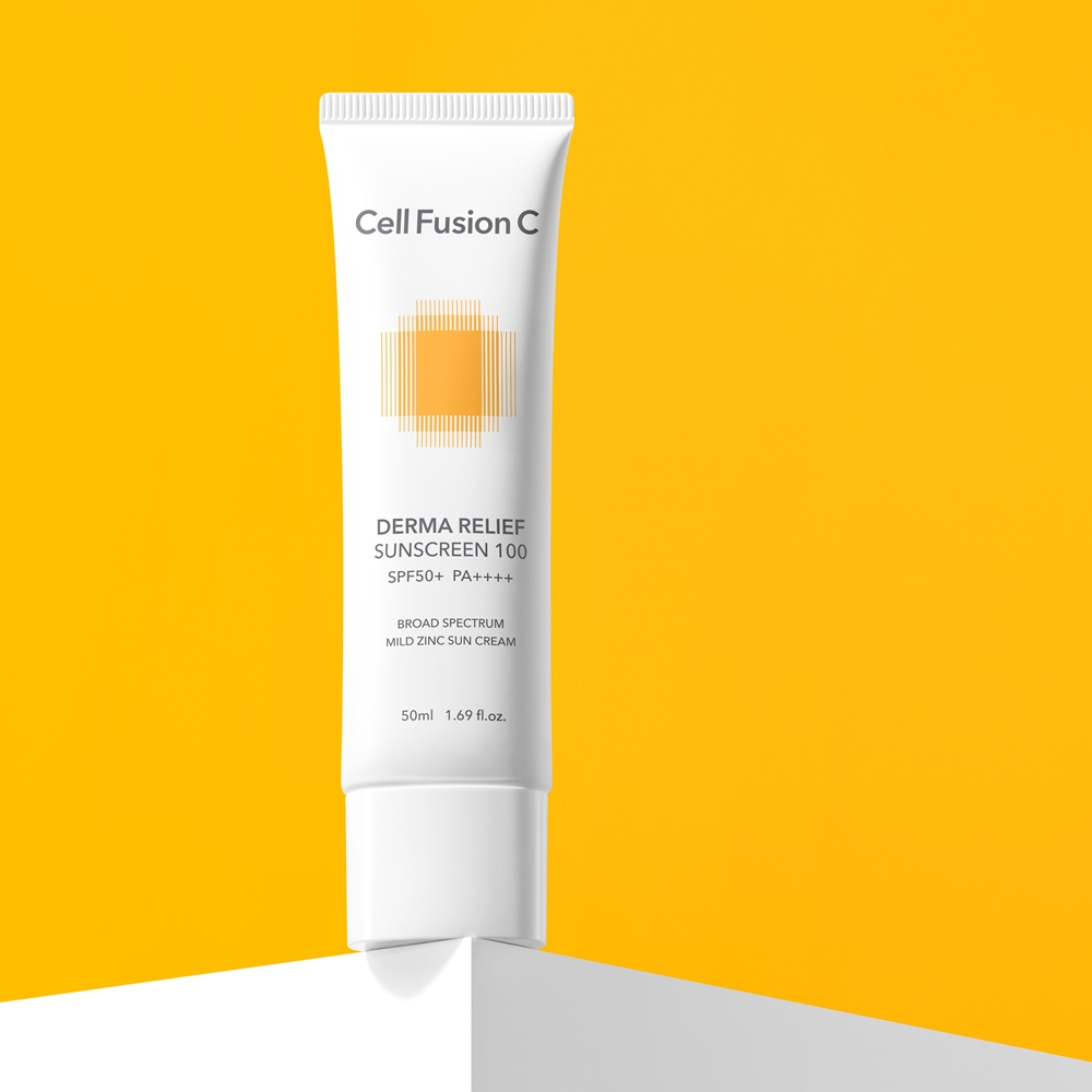 셀퓨전씨 더마 릴리프 썬스크린 50ml / 온가족 데일리 저자극 마일드 무기자차 선크림 이미지 3