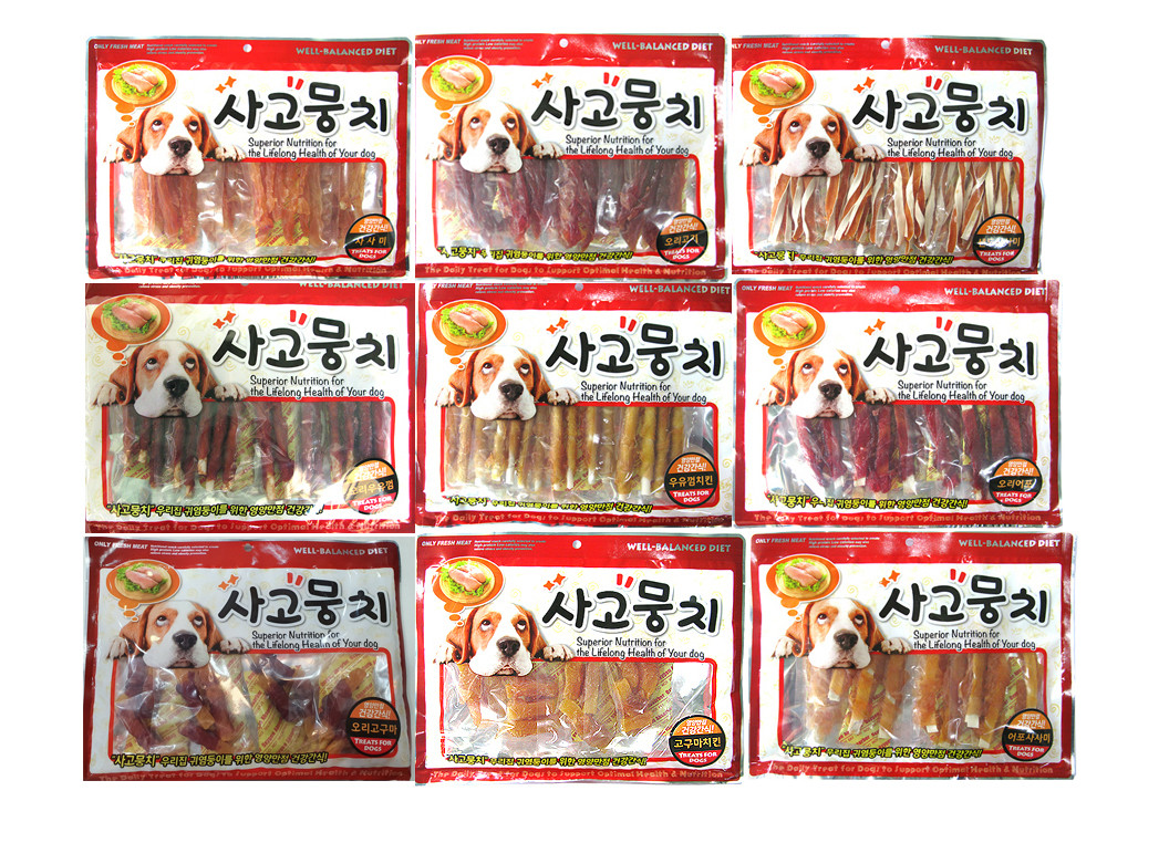 사고뭉치 300g 강아지 간식 대용량 치킨사사미 기호성 - 상세 이미지 2