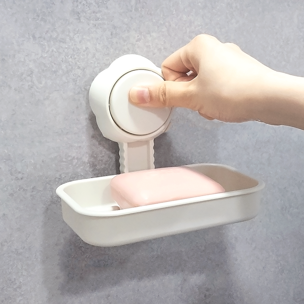 비누거치대 홀더 비누곽 무타공 흡착 다용도 욕실 걸이 받침대 - 메인 이미지