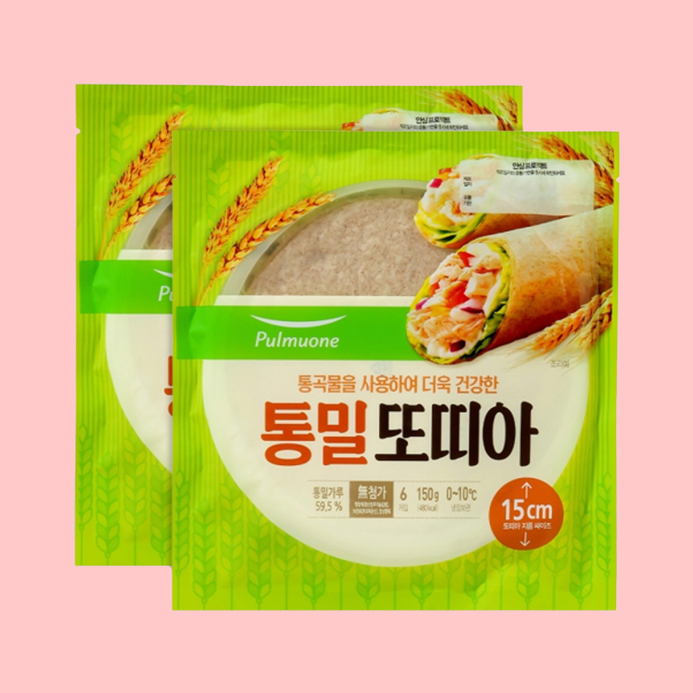 통밀 또띠아 피자요리 풀무원 또띠아 타코 샌드위치만들기150gX2개