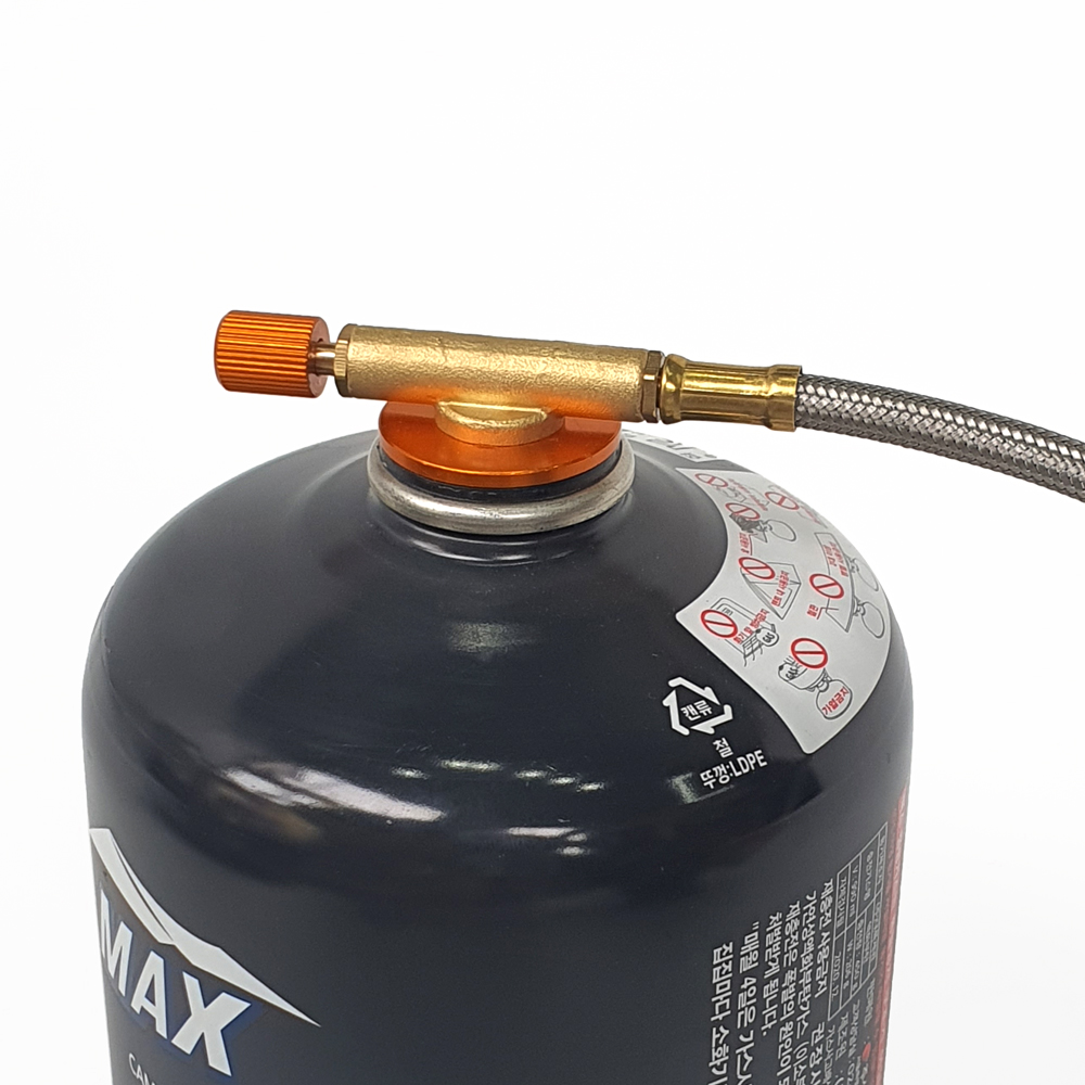 이소가스 부탄가스 미니버너 연결 금속 연장호스 1m