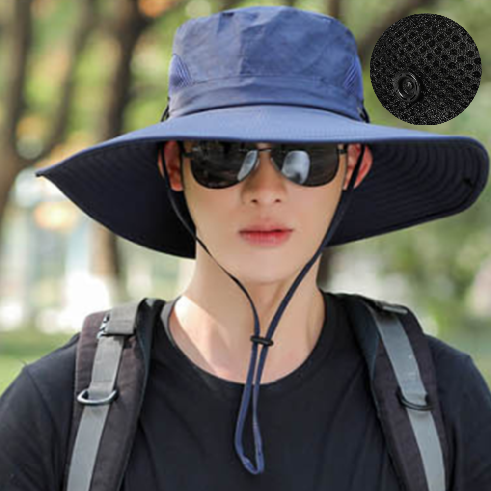여름용등산모자 창 큰 넓은 캠핑 낚시 정글 사파리 벙거지 - 메인 이미지