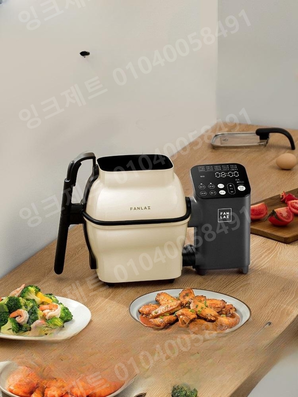 업소용 볶음기 로봇 자동 후라이팬 볶음밥 기계 웍 회전 - 상품 이미지