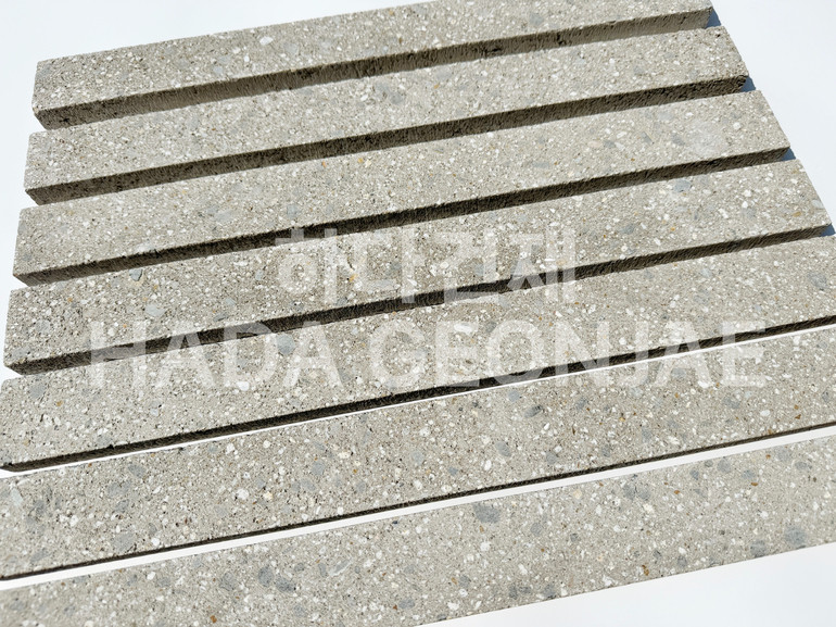 모노타일 롱와이드 500x50x18T 연브라운 / 하다건재 시공사례