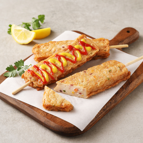 오징어 야채 미도바 점보 어묵핫바 500g (100g x 5ea) 부산미도어묵 개별포장 렌지조리 - 상품 이미지