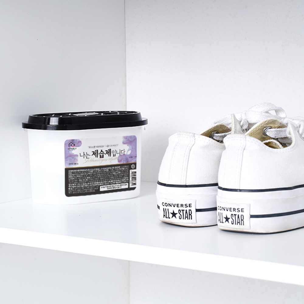 홈트너 제습제 옷장제습제 습기제거제 선반형 570ml 250g, 12개