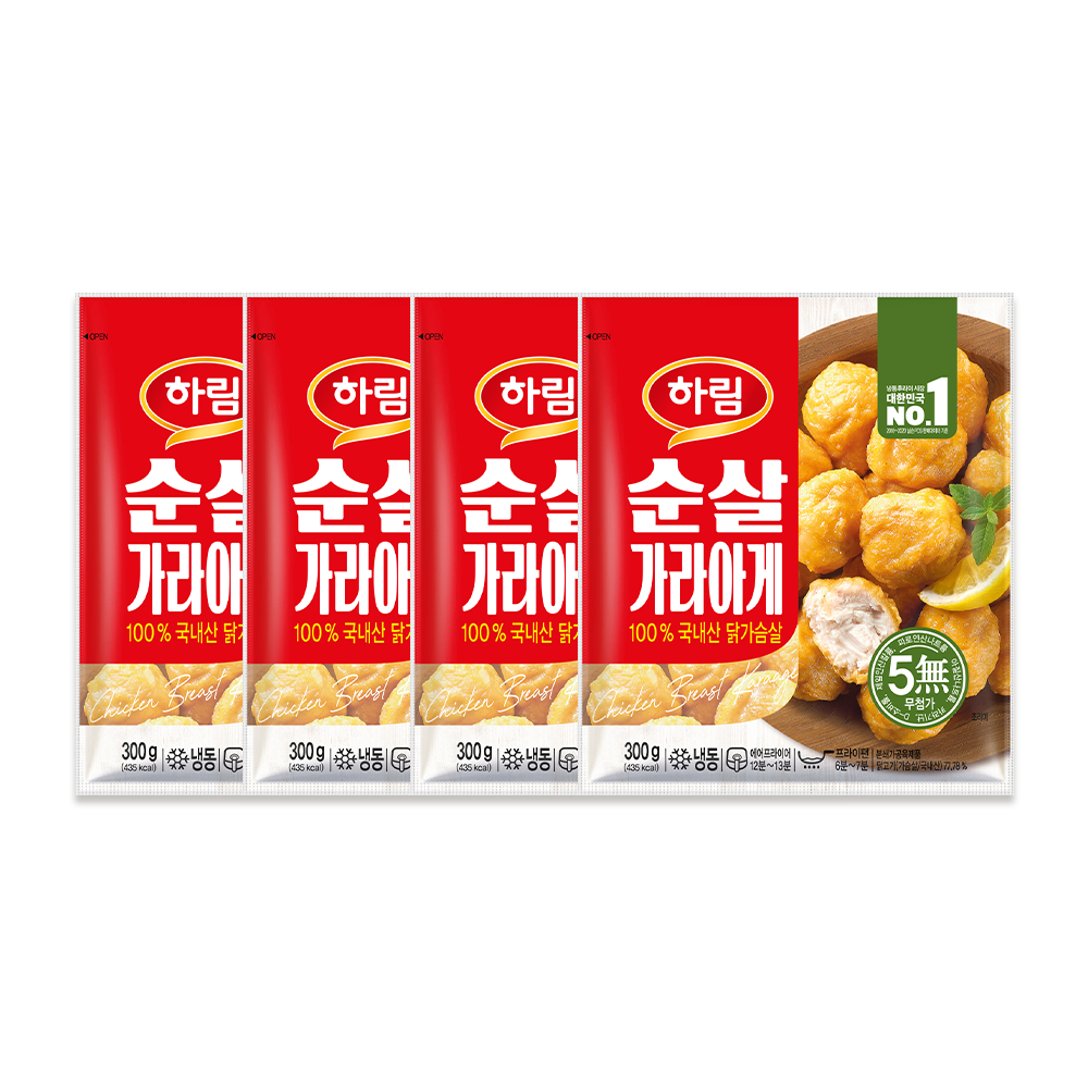 하림 순살 가라아게 300g, 4개 - 상품 이미지