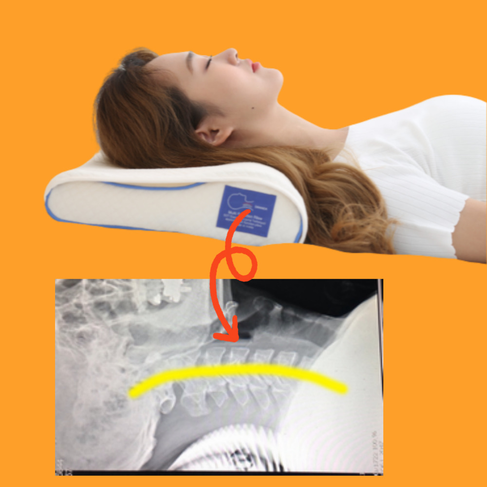 높이조절 경추베개 메모리폼 목이편한 기능성 수면 다난다 C커브 맞춤 베개 특허