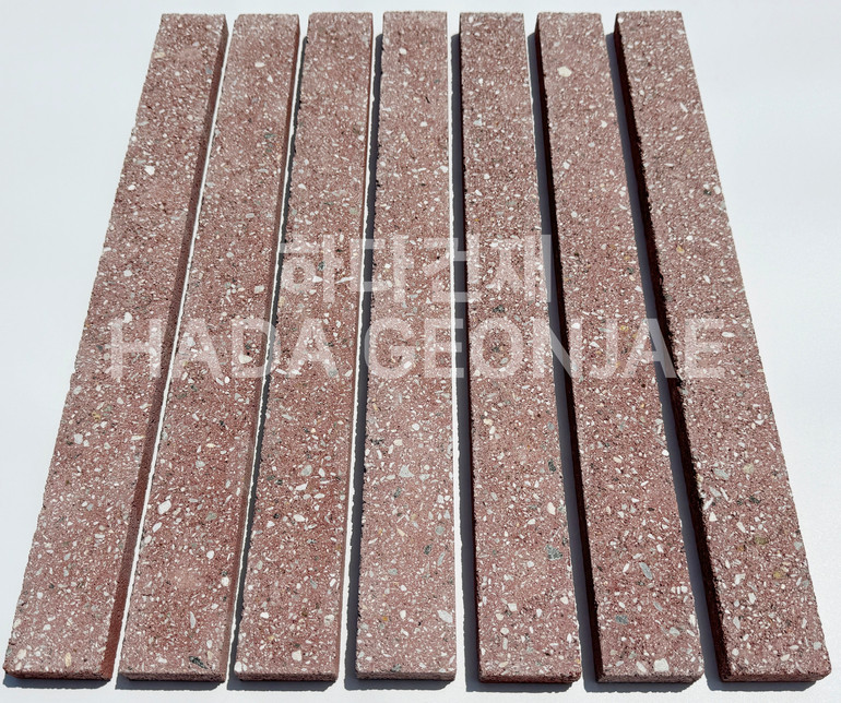 모노타일 롱와이드 500x50x18T 레드 / 하다건재