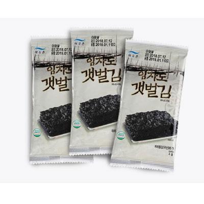 임자도갯벌도시락김 트레이無 해우촌 4gx100봉 : 마켓펀치