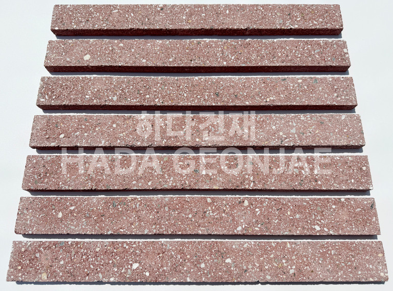 모노타일 롱와이드 500x50x18T 레드 / 하다건재