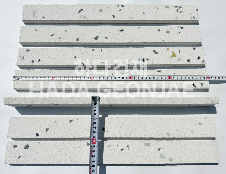 모노타일 롱와이드 500x50x17T 모던비취화이트 사이즈 / 하다건재