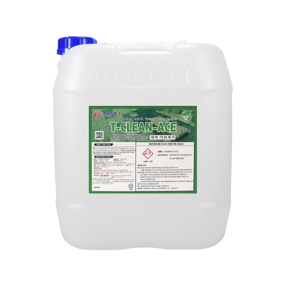 티크린 에이스 18.75L 친환경 변기 세정제 욕실 화장실 요석 찌든때 물때 청소 세제 : 크린글로벌