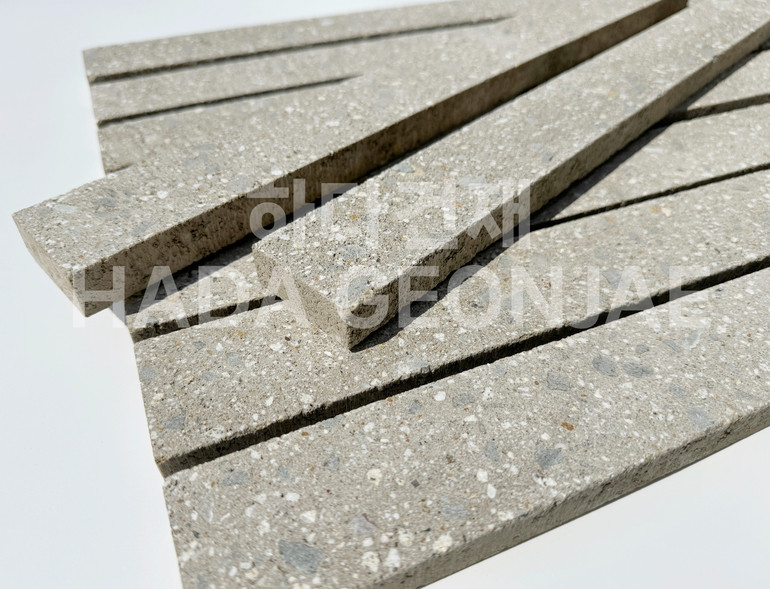 모노타일 롱와이드 500x50x18T 연브라운 / 하다건재 시공사례