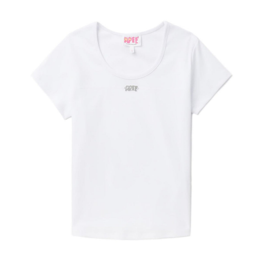 베이프 우먼즈 반팔티 METAL TRIM OVERLOCK STITCHING CK20-209-025 - 메인 이미지