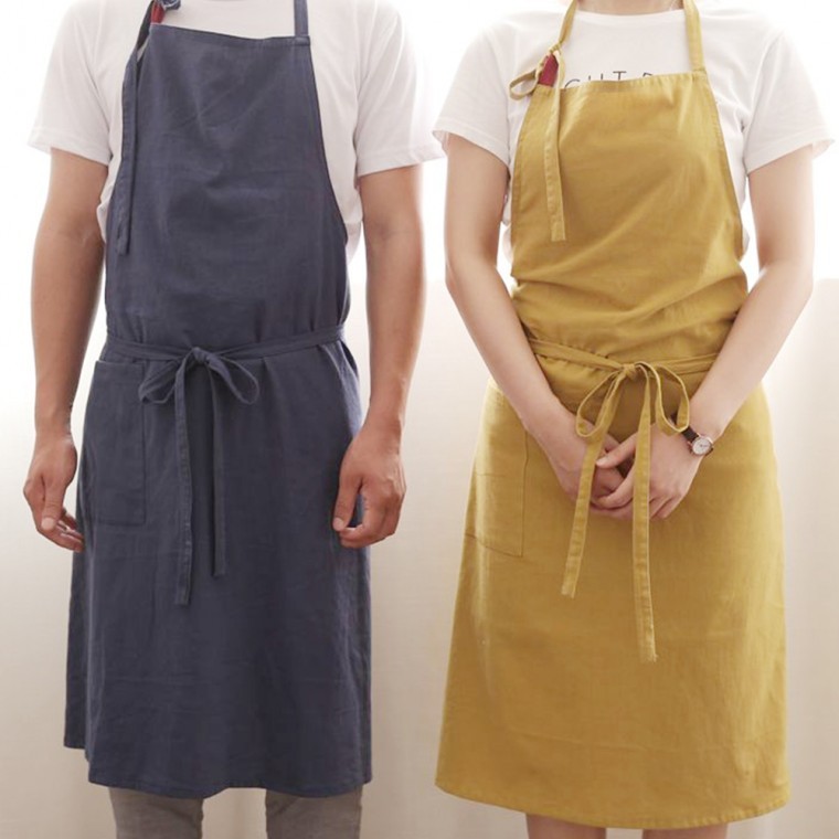 순면 베이직 무지 앞치마 주방 에이프런