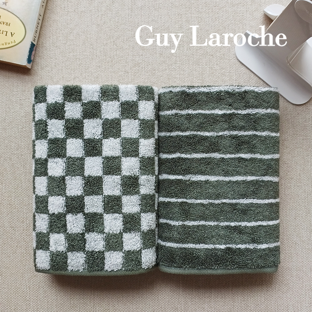 기라로쉬 체커보드 뱀부타올 먼지없는 스트라이프 호텔수건 믹스 4매세트