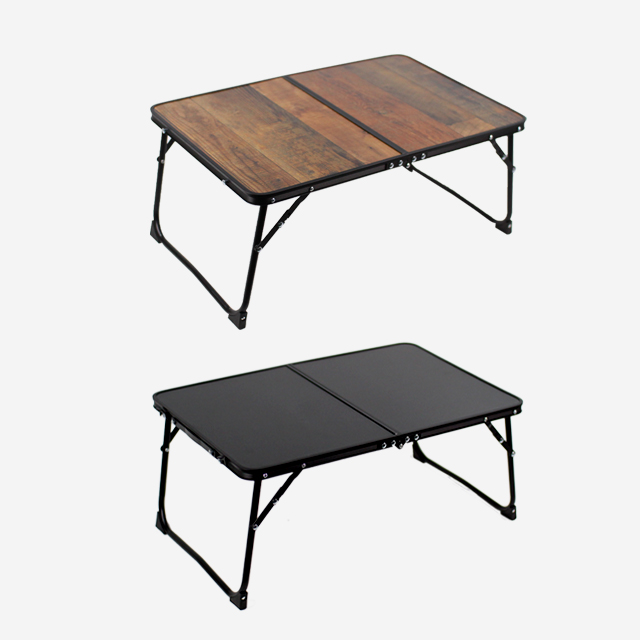 KOOLMAN 쿨맨 미니 접이식 캠핑 폴딩 테이블 경량 블랙프레임 올블랙