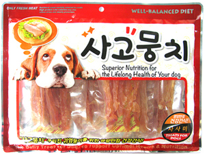 사고뭉치 300g 강아지 간식 대용량 치킨사사미 기호성 - 상품 이미지
