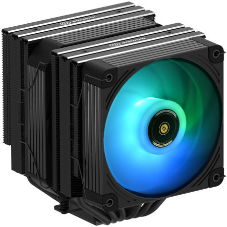 3RSYS Socoool RC1900 ARGB 솔더링 듀얼타워 공랭 CPU 쿨러 (BLACK)