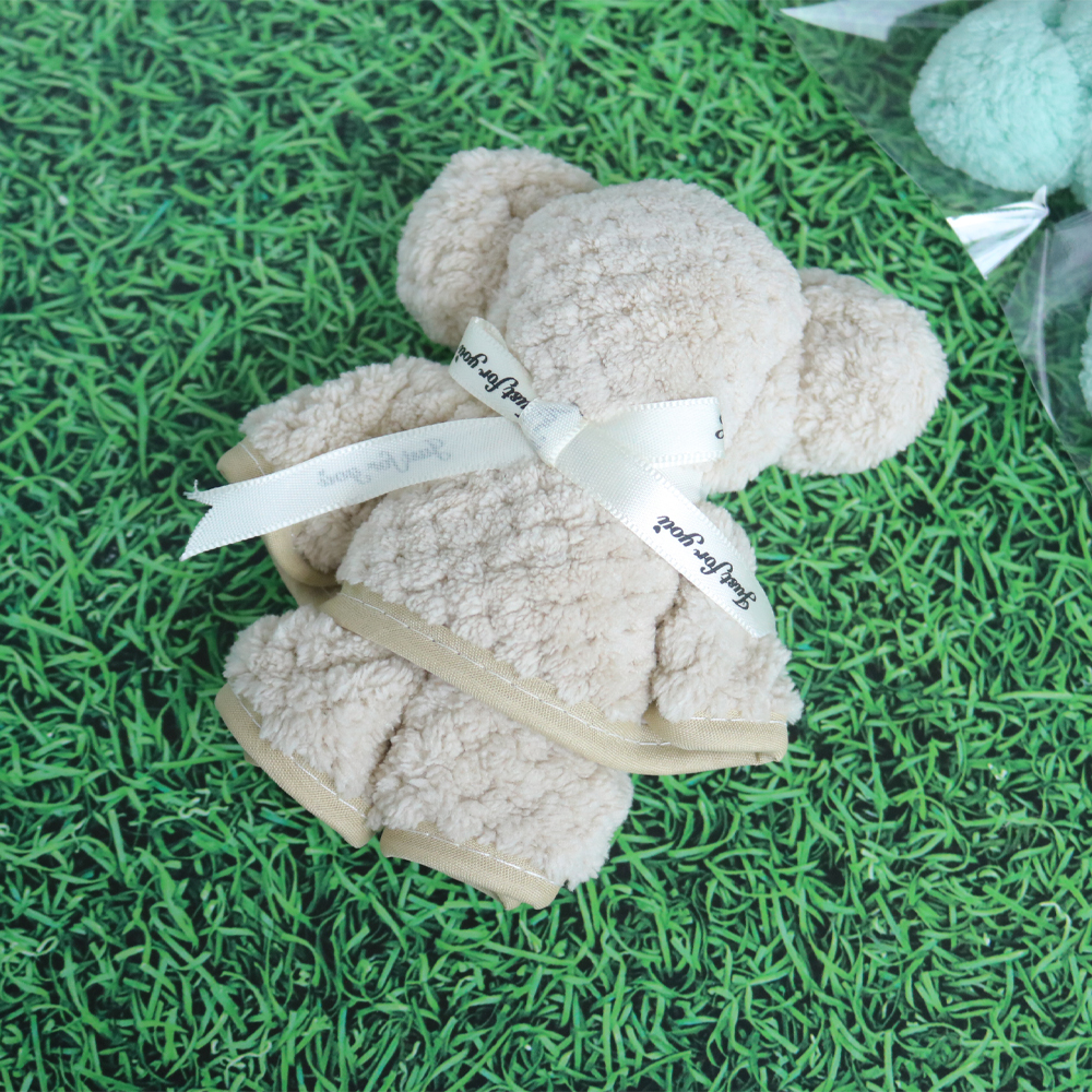 니즈엘 고리 수건 곰 타올(소) 30x30+곰토끼헤드 4세트 어린이집 생일 행사 답례품 이미지 7