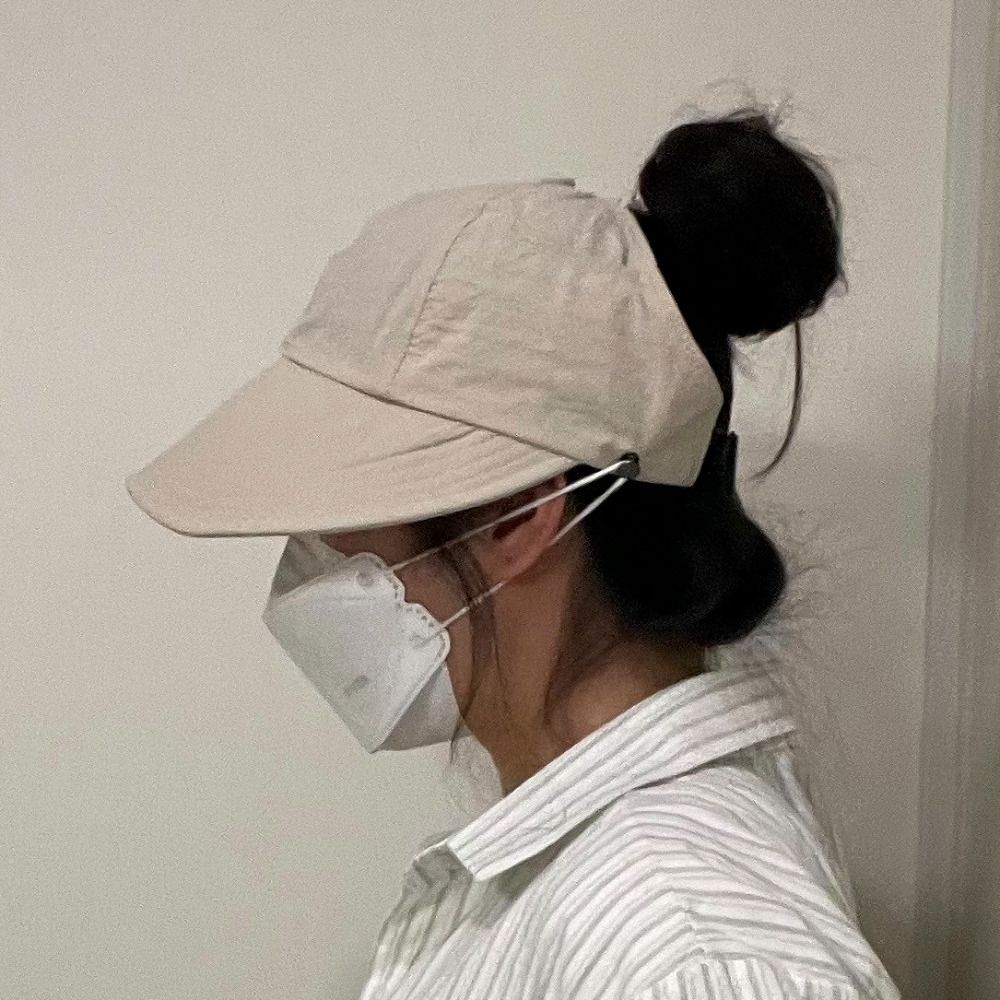 챙넓은 버킷햇 모자 보닛햇 벙거지 썬캡 바캉스 휴양지 여름 여성 나일론 - 상세 이미지 2