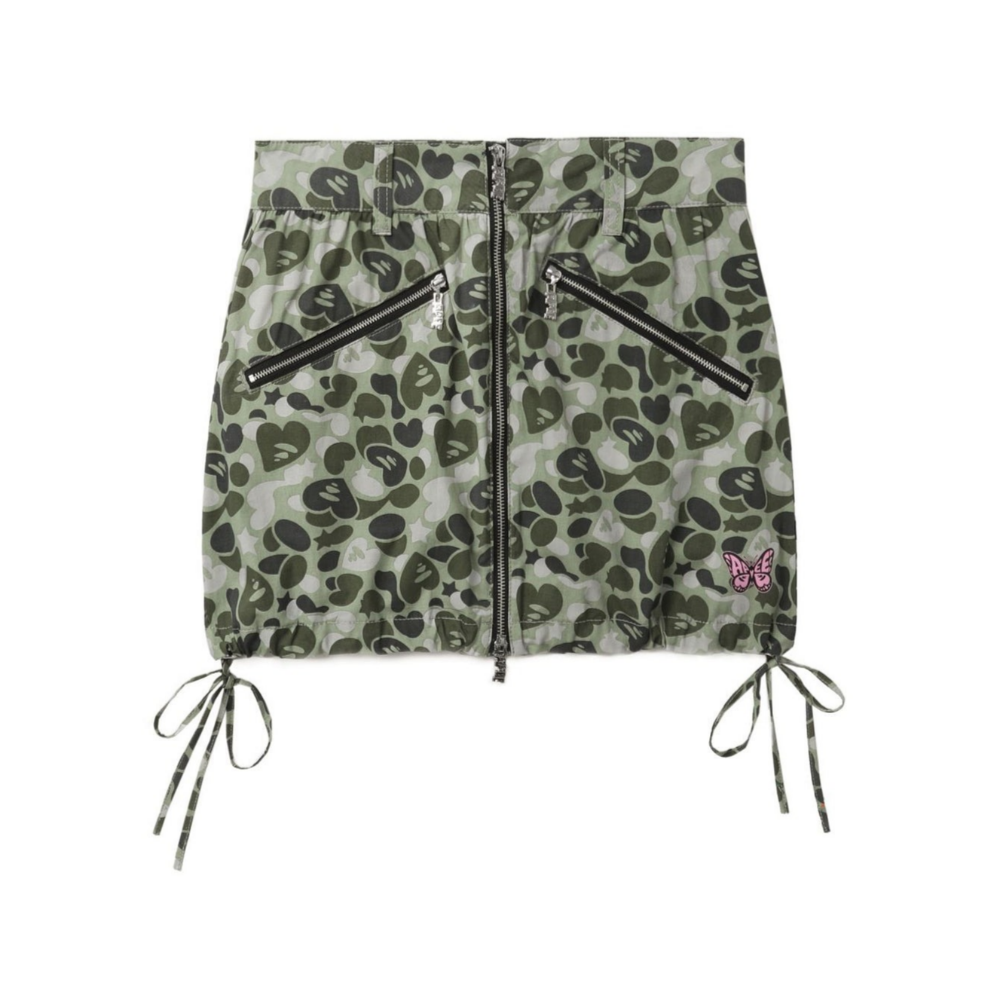 베이프 우먼즈 치마 FRONT ZIP BALLOON MINI SKIRT CK20-255-001 - 메인 이미지