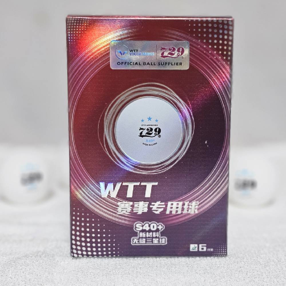오리지널 729 우정 흰색 대회용 신소재 플라스틱 WTT 특수 전문가수준 대회 탁구공 6볼x2개 - 상세 이미지 5