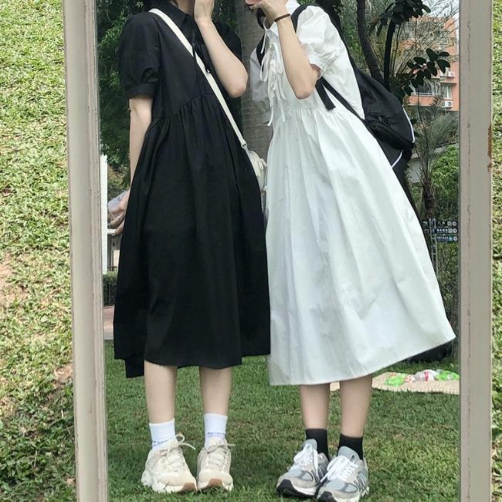틈만 나면 안유진 원피스 아메카지 캐주얼 - 상품 이미지