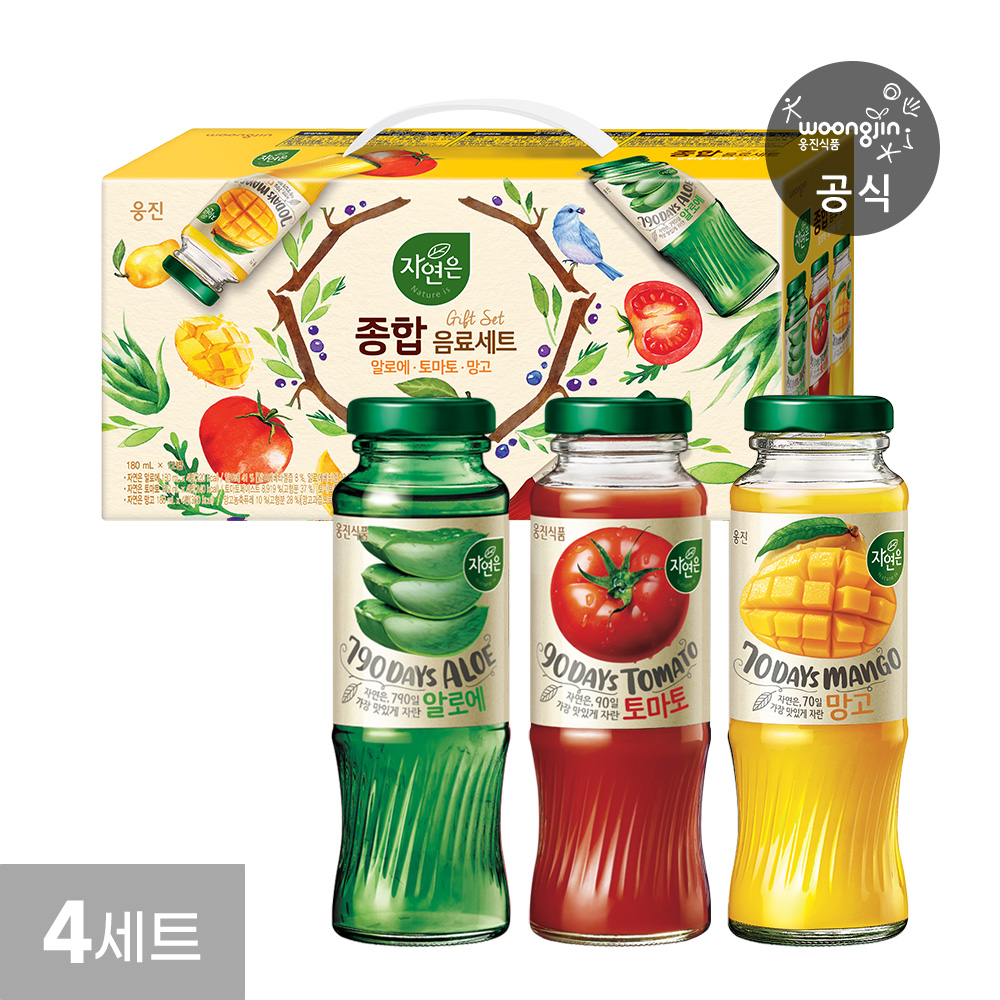 자연은 종합 음료세트 180mL 병 12개 4세트 외 8종 - 상품 이미지